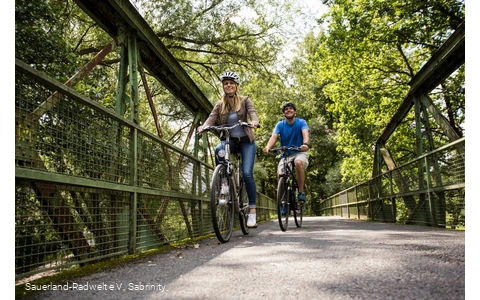Radfahrer Möhnetalradweg