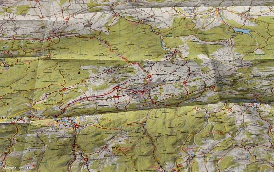 Kartenausschnitt BVA Regionalkarte Sauerland