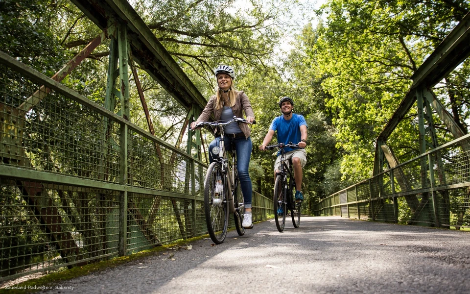 Radfahrer Möhnetalradweg